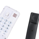 Maxbell Mini Wall Phone Corded Powered by Telephone Line for Hotel Family White