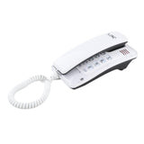 Maxbell Mini Wall Phone Corded Powered by Telephone Line for Hotel Family White