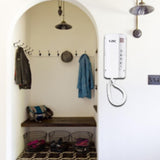 Maxbell Mini Wall Phone Corded Powered by Telephone Line for Hotel Family White