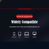 Maxbell Gaming Earphone Gamer Headset Games Headphones 7.1 With Microphone  Red