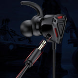 Maxbell Gaming Earphone Gamer Headset Games Headphones 7.1 With Microphone  Red