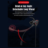 Maxbell Gaming Earphone Gamer Headset Games Headphones 7.1 With Microphone  Red