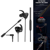 Maxbell Gaming Earphone Gamer Headset Games Headphones 7.1 With Microphone  Red