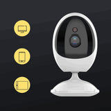 Maxbell Indoor WiFi Camera Plug-Uk White with 2-Way Audio Night View 180° View