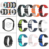Maxbell Dual Colors Silicone Watchband Soft for Fitbit Charge5 Black Gray