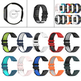 Maxbell Dual Colors Silicone Watchband Soft for Fitbit Charge5 Black Gray