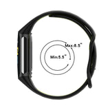 Maxbell Dual Colors Silicone Watchband Soft for Fitbit Charge5 Orange Gray