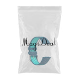 Maxbell Dual Colors Silicone Watchband Soft for Fitbit Charge5 Blue Teal