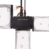 Maxbell 5Gbps USB 3.0 to SATA/IDE Adapter 5.25inch DVD-RAM for External HDD/SSD US