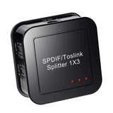 Maxbell Digital Optical Audio Splitter Digital Fiber Optic Audio Divider US