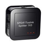 Maxbell Digital Optical Audio Splitter Digital Fiber Optic Audio Divider UK