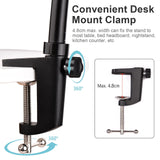 Maxbell Desk Mount Stand Phone Holder Bracket Accs Organizers Webcam 1/4 Screw