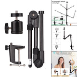 Maxbell Desk Mount Stand Phone Holder Bracket Accs Organizers Webcam 1/4 Screw
