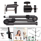 Maxbell Desk Mount Stand Phone Holder Bracket Accs Organizers Webcam 1/4 Screw