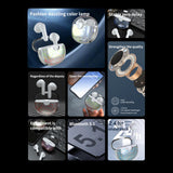 Maxbell Earphones EarbudsTouch Control Breathing Light HiFi Sound Low-Latency  White