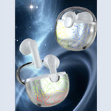 Maxbell Earphones EarbudsTouch Control Breathing Light HiFi Sound Low-Latency  White