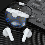 Maxbell Earphones EarbudsTouch Control Breathing Light HiFi Sound Low-Latency  White