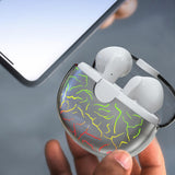 Maxbell Earphones EarbudsTouch Control Breathing Light HiFi Sound Low-Latency  White