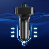 Maxbell Bluetooth 5.0 FM Transmitter LED Backlit Support TF Card USB Drive for Car