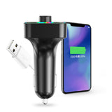 Maxbell Bluetooth 5.0 FM Transmitter LED Backlit Support TF Card USB Drive for Car