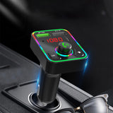 Maxbell Bluetooth 5.0 FM Transmitter LED Backlit Support TF Card USB Drive for Car