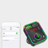 Maxbell Bluetooth 5.0 FM Transmitter LED Backlit Support TF Card USB Drive for Car