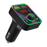 Maxbell Bluetooth 5.0 FM Transmitter LED Backlit Support TF Card USB Drive for Car