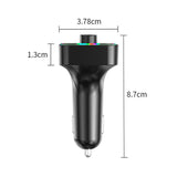 Maxbell Bluetooth 5.0 FM Transmitter LED Backlit Support TF Card USB Drive for Car