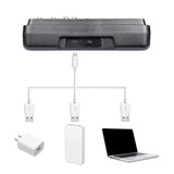 Maxbell 6 Channel Audio Mixer Portable LED Digital Display for Podcast Singing PC