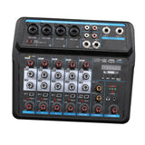 Maxbell 6 Channel Audio Mixer Portable LED Digital Display for Podcast Singing PC