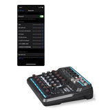 Maxbell 6 Channel Audio Mixer Portable LED Digital Display for Podcast Singing PC