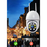 Maxbell 2MP WiFi IP Camera 1080P Full HD Waterproof Dual Lights 8 LEDs for Home Use