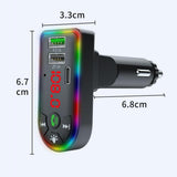 Maxbell Car Charger FM Transmitter Multiport Stereo Audio 12-24V Digital Display