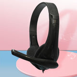 Maxbell Wired Headphones 3.5mm Audio Cable Corded Lightweight Stereo for Laptop Kids Black