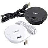 Maxbell Embedded Wireless Charger Hidden Charging Base for Wooden Tables black