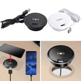 Maxbell Embedded Wireless Charger Hidden Charging Base for Wooden Tables black