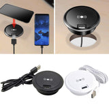 Maxbell Embedded Wireless Charger Hidden Charging Base for Wooden Tables black