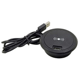Maxbell Embedded Wireless Charger Hidden Charging Base for Wooden Tables black