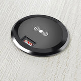 Maxbell Embedded Wireless Charger Hidden Charging Base for Wooden Tables black