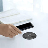 Maxbell Embedded Wireless Charger Hidden Charging Base for Wooden Tables black