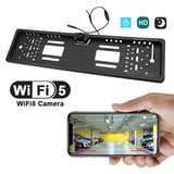 Maxbell EU License Plate Backup Camera Wide Viewing Angle 5G WiFi for European Cars