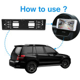 Maxbell EU License Plate Backup Camera Wide Viewing Angle 5G WiFi for European Cars