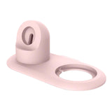 Maxbell 2 in 1 Wireless Charger Stand Dock for MagSafe (Chargers Not Included) Pink
