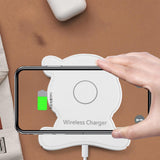 Maxbell Desktop Vertical Wireless Charging Stand Fast Charge Phone Holder Black