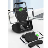 Maxbell Desktop Vertical Wireless Charging Stand Fast Charge Phone Holder Black