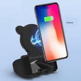 Maxbell Desktop Vertical Wireless Charging Stand Fast Charge Phone Holder Black