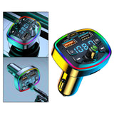Maxbell Car Bluetooth Transmitter Bluetooth 5.0 Cigarette Lighter with 2 USB Port