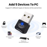 Maxbell Wireless Bluetooth Adapter 3Mbps Bluetooth Dongle BT 5.0 for Laptop Headsets