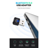 Maxbell Wireless Bluetooth Adapter 3Mbps Bluetooth Dongle BT 5.0 for Laptop Headsets