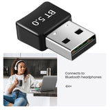 Maxbell Wireless Bluetooth Adapter 3Mbps Bluetooth Dongle BT 5.0 for Laptop Headsets